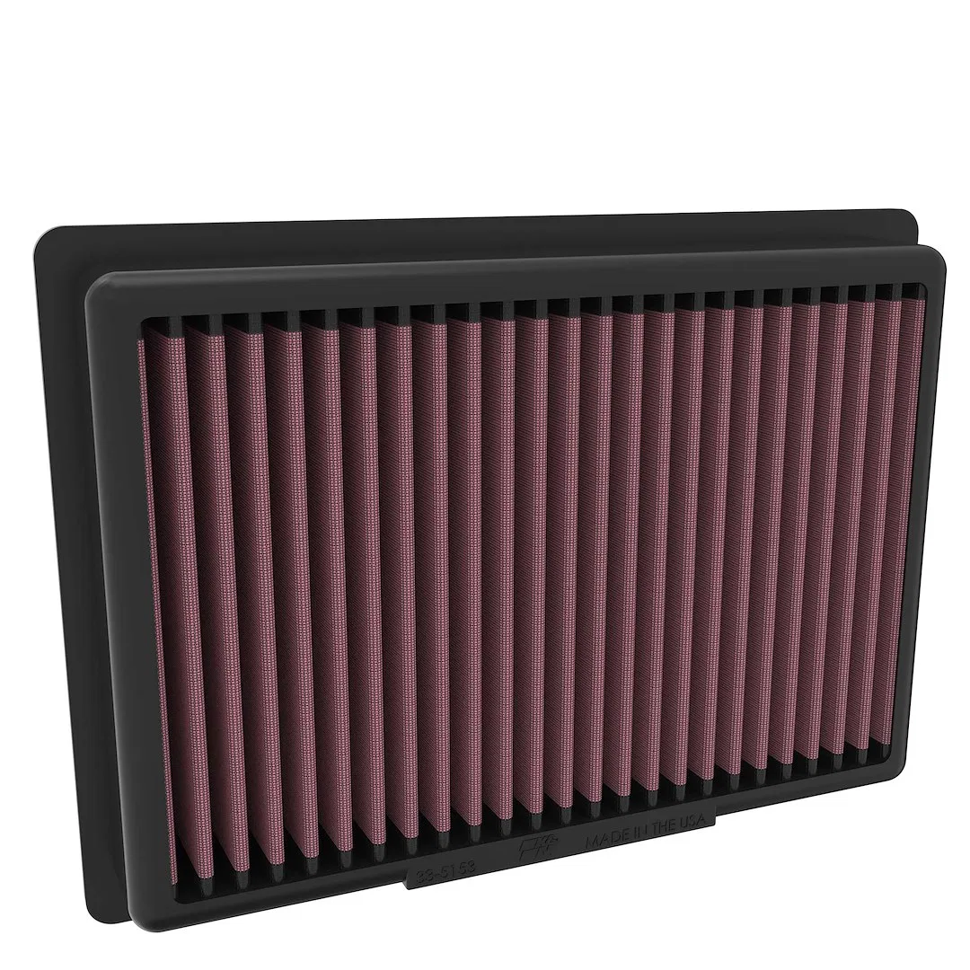 33-5153 – K&N FILTER Air Filter, Washable Red Cotton Gauze Panel - view 2